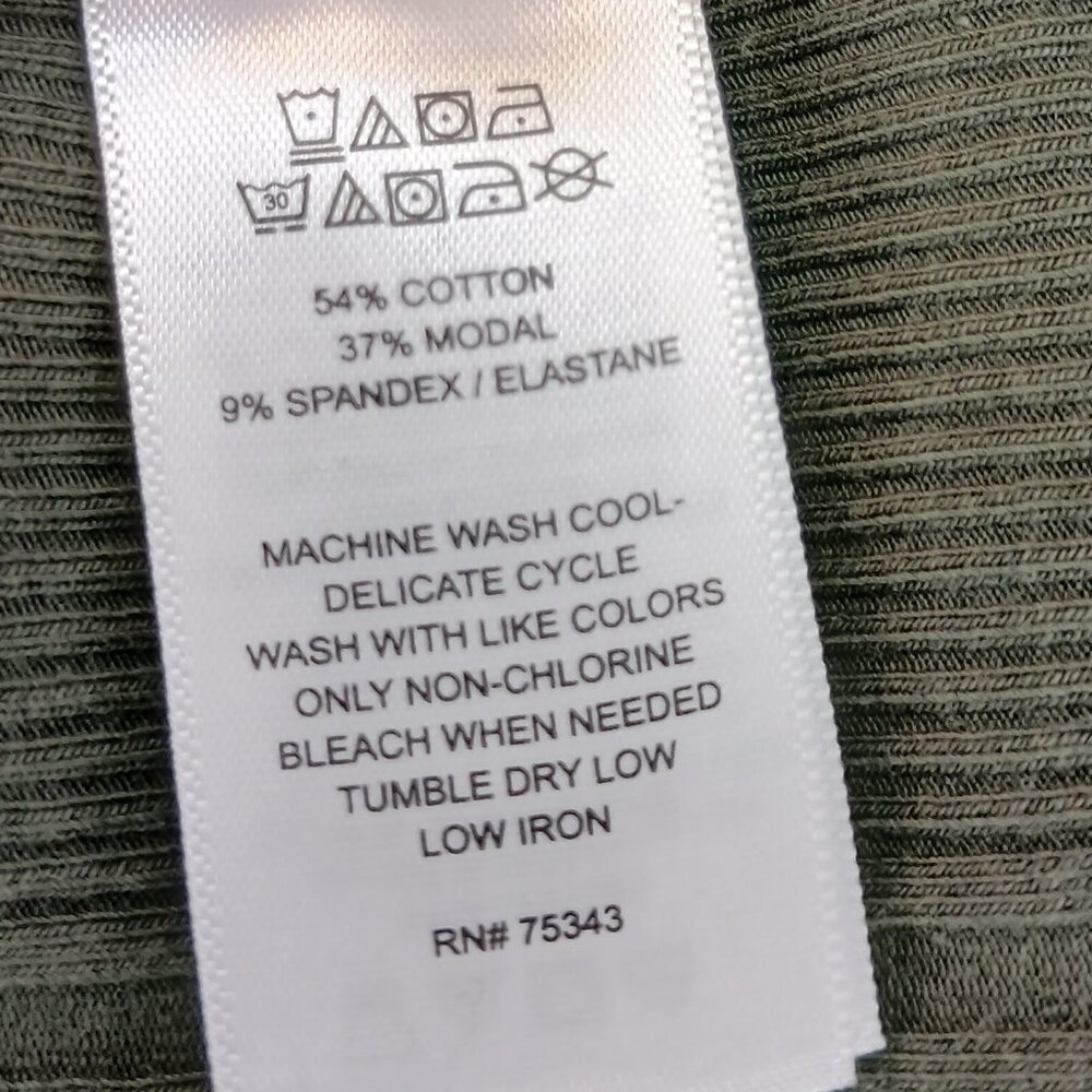 3/$18 or 5/$25 Rachel Zoe Green Long Sleeve Top Size Large - Picture 5 of 6